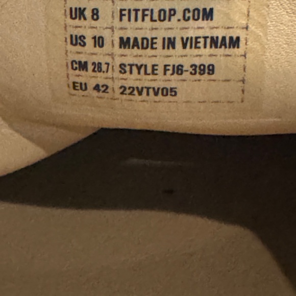 FitFlop Chrissie ll Slipper - Navy leather size 10 - Picture 4 of 4